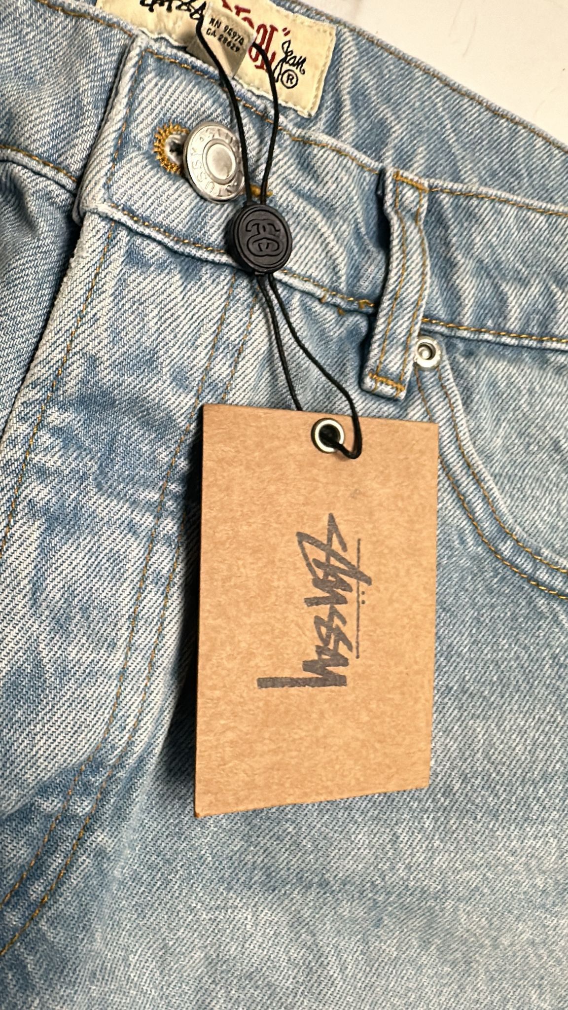 Stussy × Vintage Stussy Big Ol Jean Denim Light Wash Blue Size 28 Size US 28 / EU 44 - 8 Thumbnail