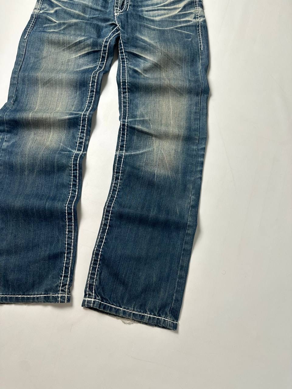 Vintage Vintage Washed Wide Japanese Denim Jean Y2K Size US 30 / EU 46 - 5 Thumbnail