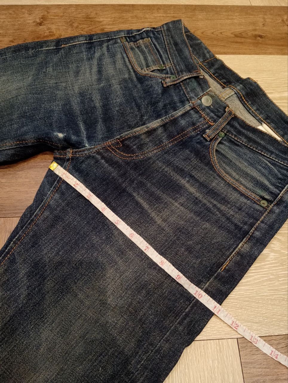 Toyo Enterprises CAT'S PAW TOYO ENTERPRISE BLUE DENIM SELVEDGE PANTS Size US 29 - 17 Thumbnail