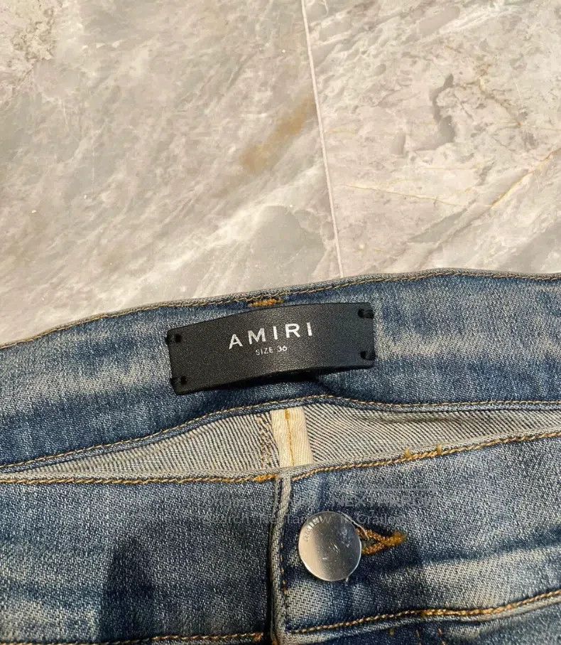 Amiri Amiri Size 36 Classic new velvet stitching mx2 blue cow Size US 36 / EU 52 - 2 Thumbnail