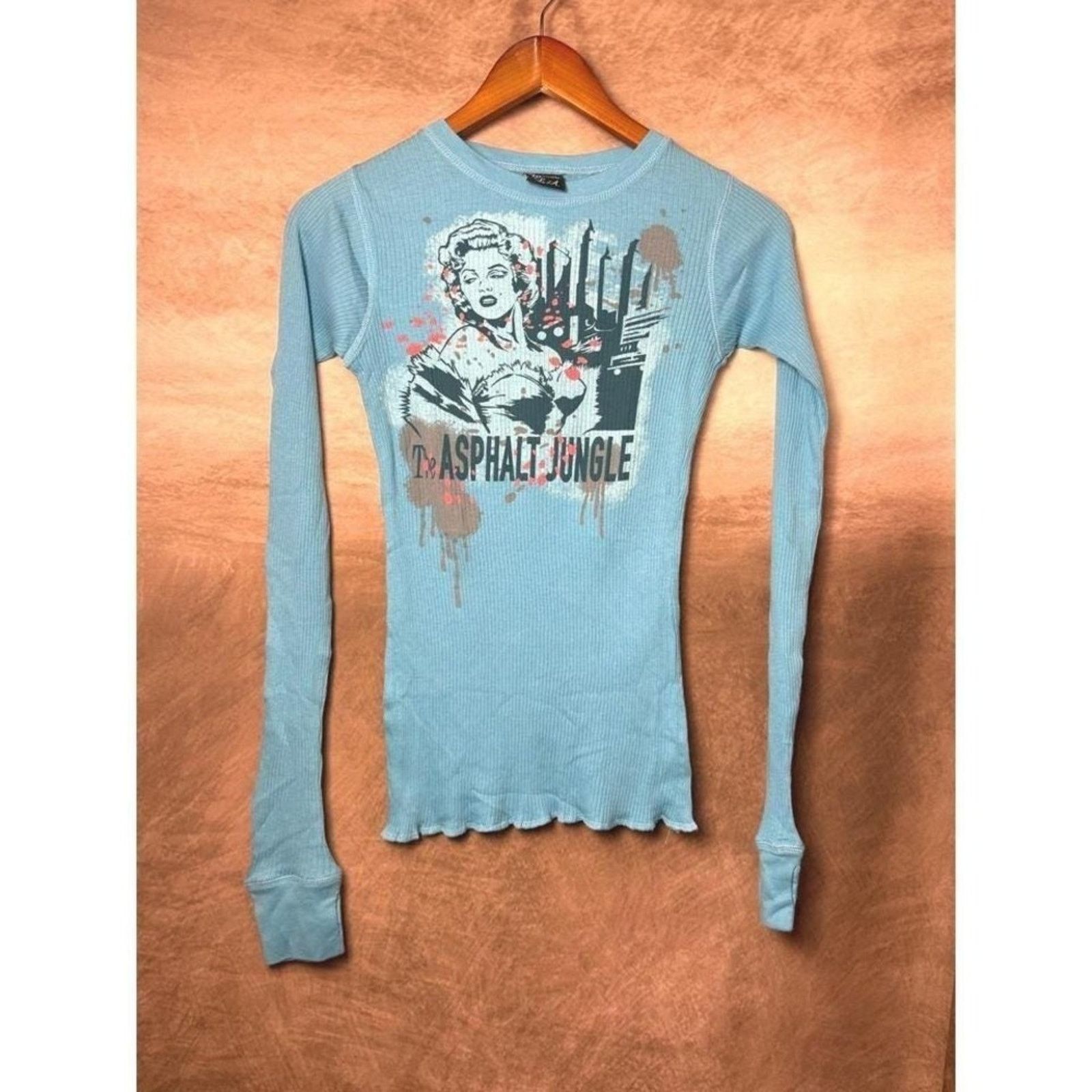Other Marilyn Monroe Thermal Top Dragonfly Size M Blue Size M / US 6-8 / IT 42-44 - 3 Thumbnail