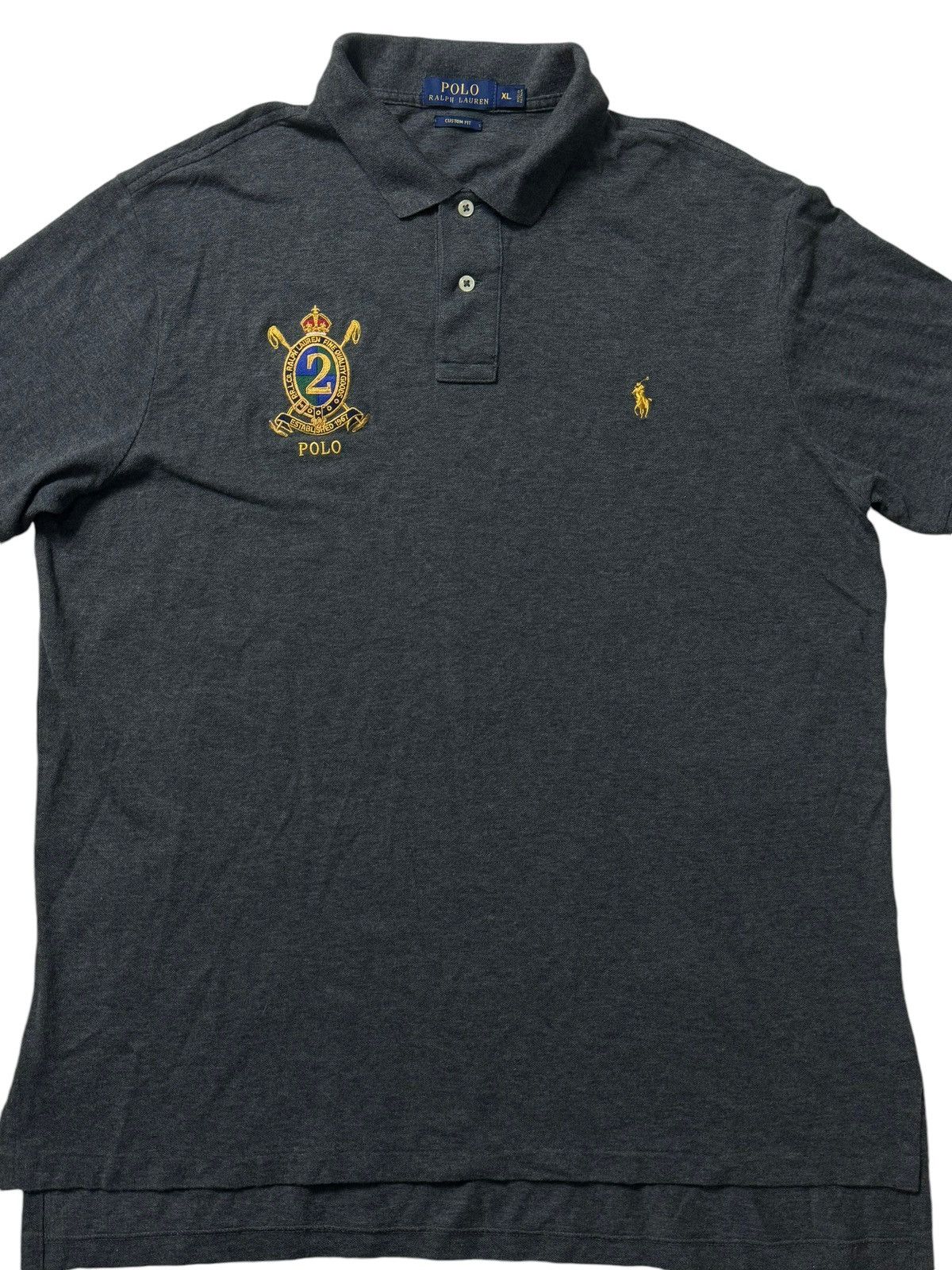 Polo Ralph Lauren × Ralph Lauren Polo Ralph Lauren Small Pony Grey Size US XL / EU 56 / 4 - 2 Thumbnail