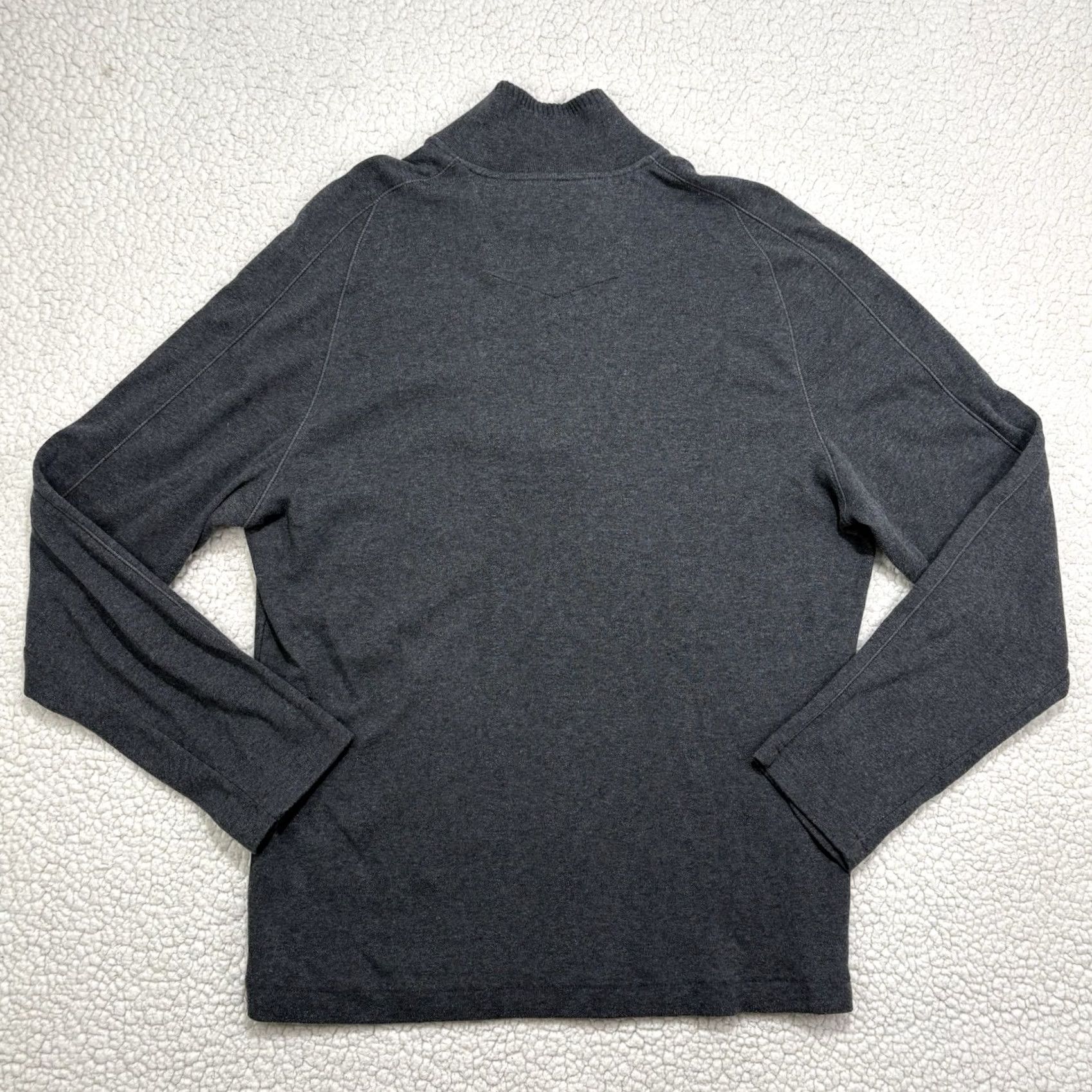 Robert Graham ROBERT GRAHAM Sweater Mens L Grey 1/4 Zip Long Sleeve Quarter Classic Fit Size US L / EU 52-54 / 3 - 3 Thumbnail