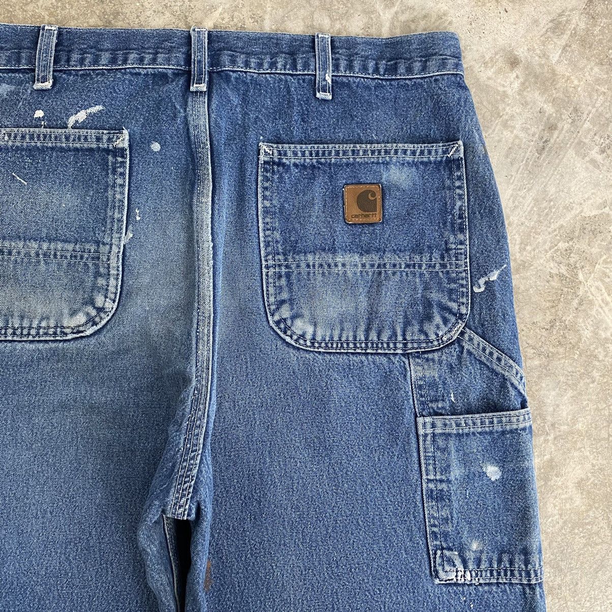 Carhartt Vintage Carhartt Splatter Ripped Carpenter Work Pants Size US 34 / EU 50 - 22 Thumbnail