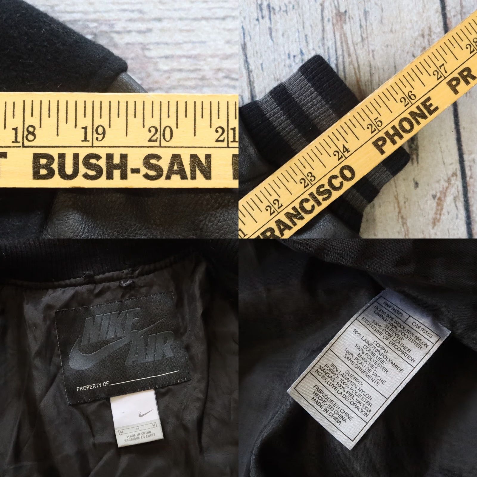 Nike VINTAGE Nike Dunk Destroyer Varsity Jacket Men M Black Size US M / EU 48-50 / 2 - 9 Thumbnail