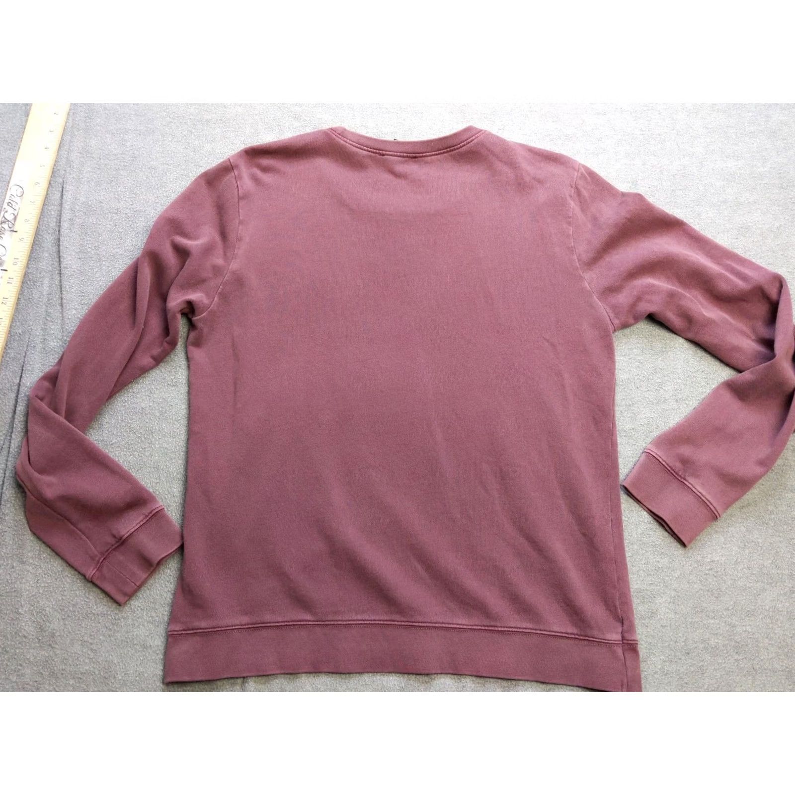 Lucky Brand Lucky Brand Sweater Womens Large Burgundy Floral Embroidered Crewneck Pullover Size L / US 10 / IT 46 - 6 Thumbnail