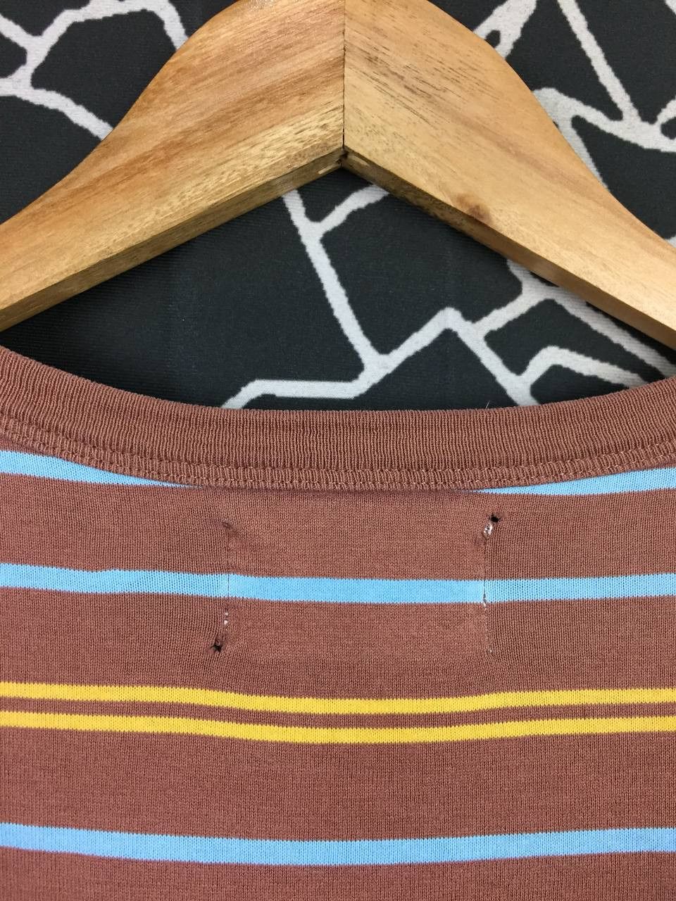Lee Vtg LEE Sports Wear Union Made Multicolor Striped Pocket Tee Size US XL / EU 56 / 4 - 9 Thumbnail