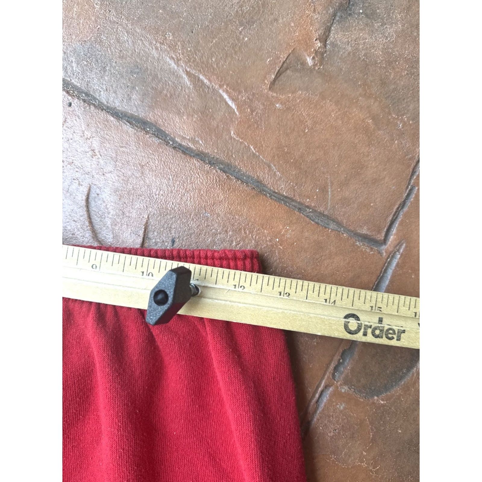 Disney VINTAGE Disney Mickey Mouse Jogger Sweatpants Unisex Adults Medium Red USA Sweatpants 80s Logo USA Cotton Polyester Fleece Elastic Waist Inseam 28 in Size US 31 - 5 Thumbnail