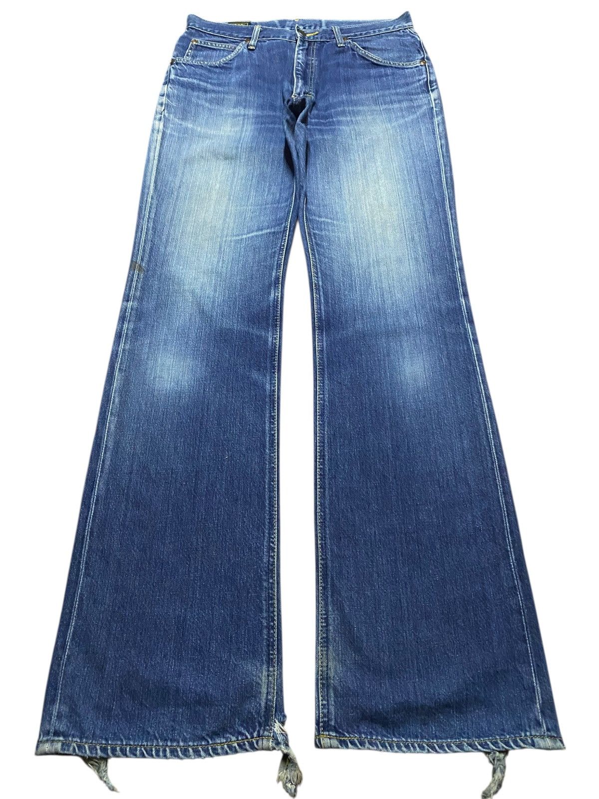 Vintage Lee Riders Faded Wash Distressed Flare Jeans