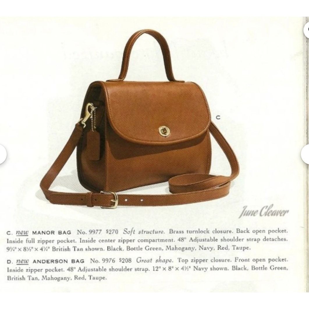 Coach RARE! Coach Vintage Red Manor Top Handle Satchel Bag 9977 Size ONE SIZE - 3 Thumbnail