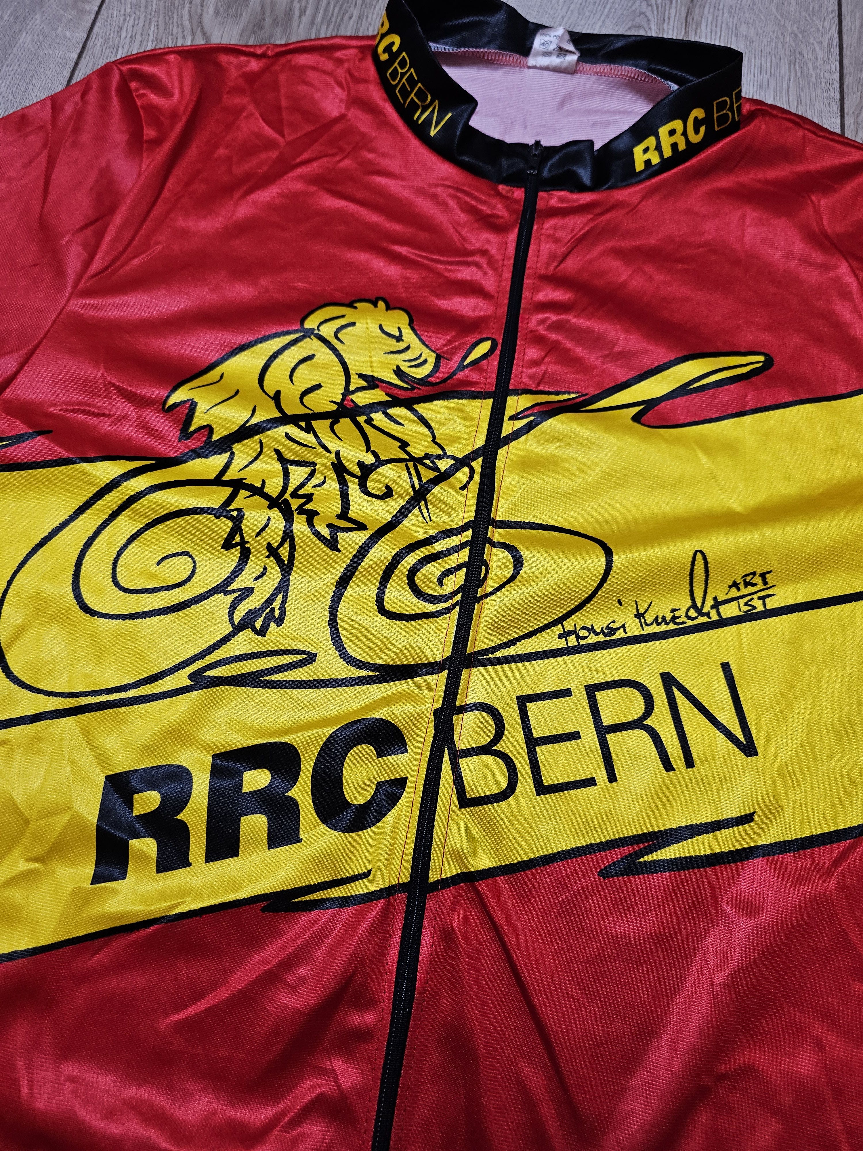 Vintage RRC BERN CYCLING JERSEY 90s SWITZERLAND CYCLING JERSEY Size US L / EU 52-54 / 3 - 3 Thumbnail