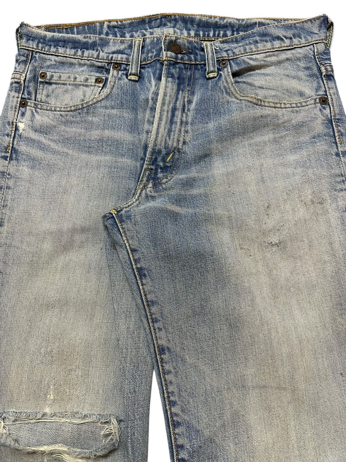 Denime Vintage Japan Denime Faded Wash Style Distress Bootcut Jeans Size US 31 - 4 Thumbnail