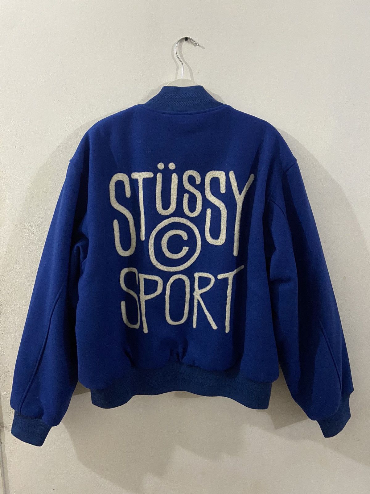 stussy sports varsity jacket