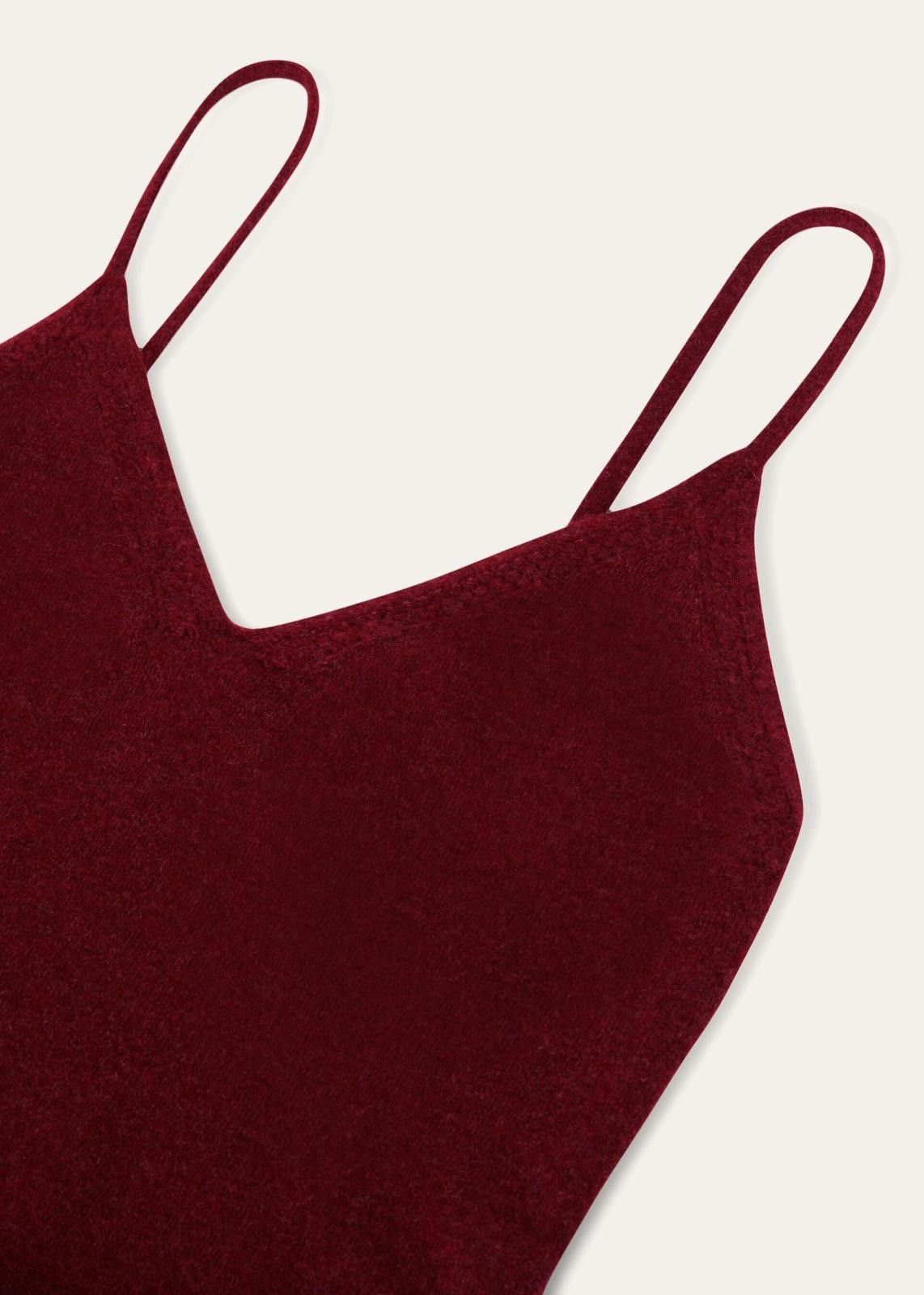 Loro Piana o1srvl11e1024 Cocooning Baby Cashmere Maxi Dress in Burgundy Size L / US 10 / IT 46 - 5 Thumbnail
