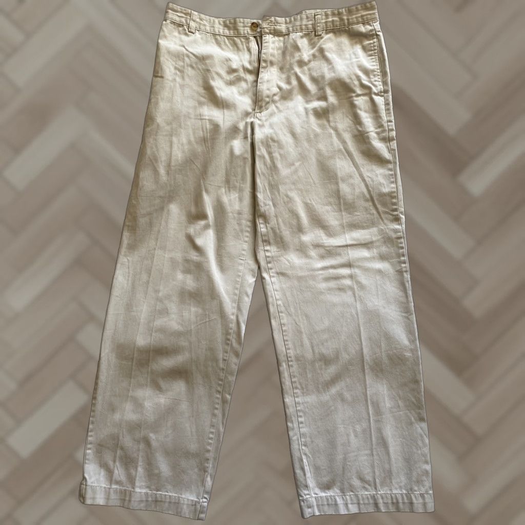 Chaps Chaps Chino Pants Men’s 36x32 Beige Regular Cotton Khakis Casual Pants Mens Beige 36 32 Inseam Size US 36 / EU 52 - 1 Thumbnail