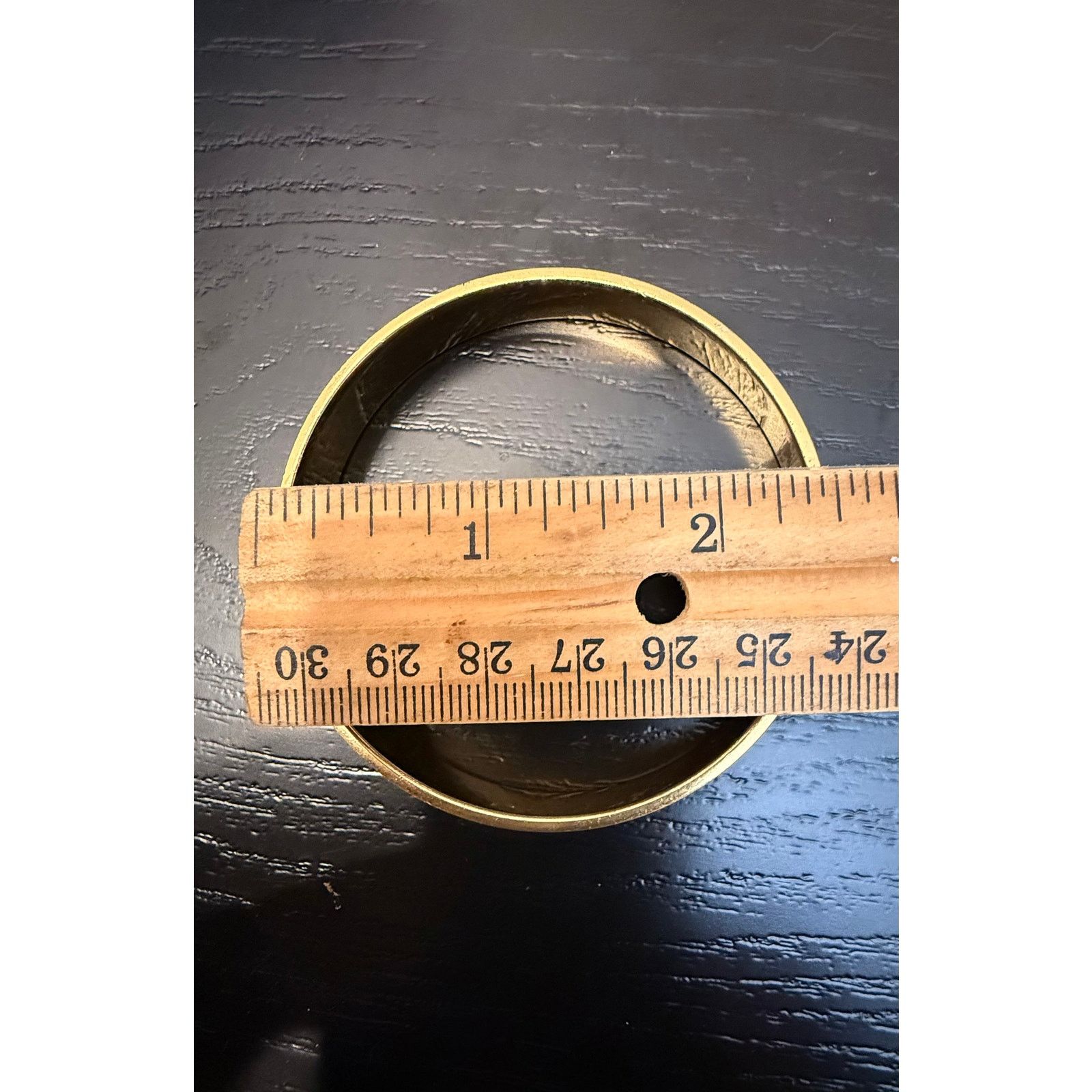 Other Vintage Signed Monet Gold Tone Bangle Bracelet 7.75” Size ONE SIZE - 2 Thumbnail