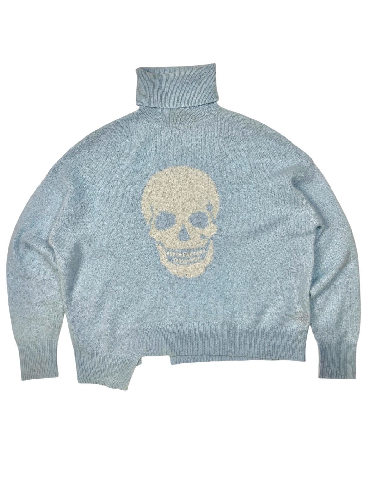Other Skull Cashmere Asymmetrical Oversized Sweater Avant Garde Size XS / US 0-2 / IT 36-38 - 2 Thumbnail