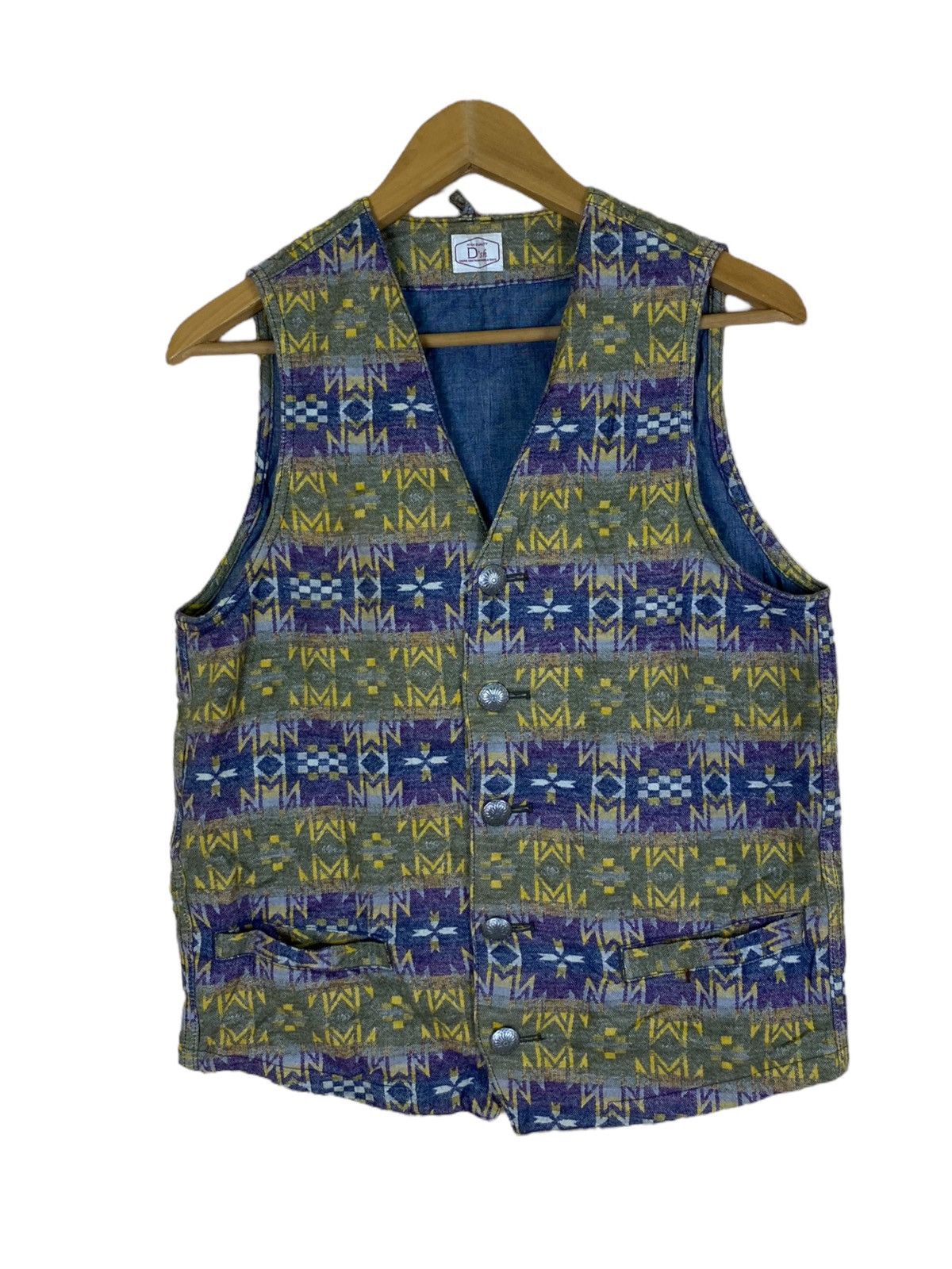 URBAN RESEARCH DOORS Urban Research Doors Geometric Native Navajo Vest Size US S / EU 44-46 / 1 - 1 Thumbnail