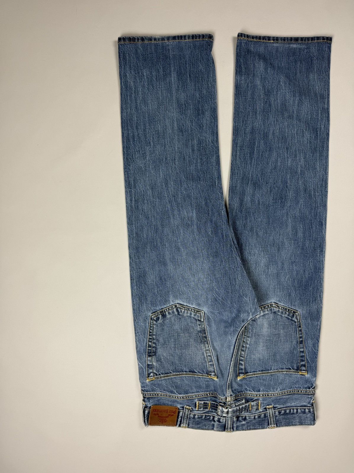 Pike Brothers Pike Brothers Men’s Selvedge Denim Back Buckle Jeans Size 33 Size US 33 - 14 Thumbnail