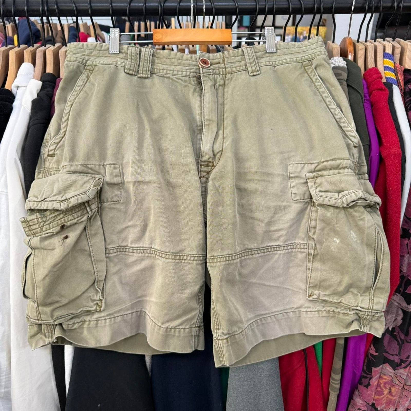 Polo Ralph Lauren Vintage 90s Polo Ralph Lauren Distressed & Faded Cargo Pants Size US 36 / EU 52 - 1 Thumbnail