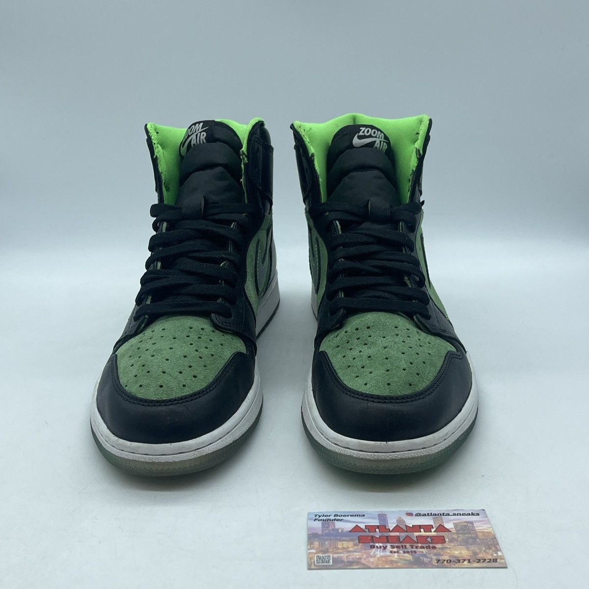 Jordan Brand Air Jordan 1 high zoom zen green Size US 10.5 / EU 43-44 - 2 Thumbnail