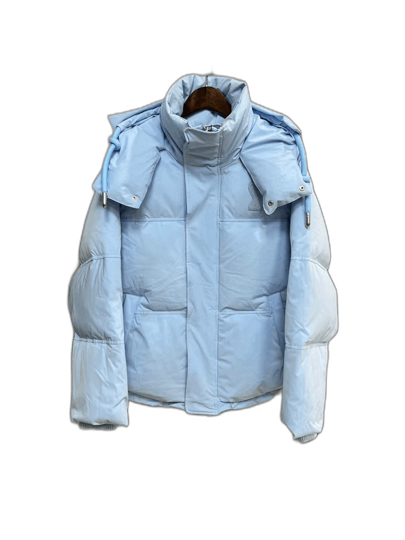 New Blue Heart Logo Puffer Jacket