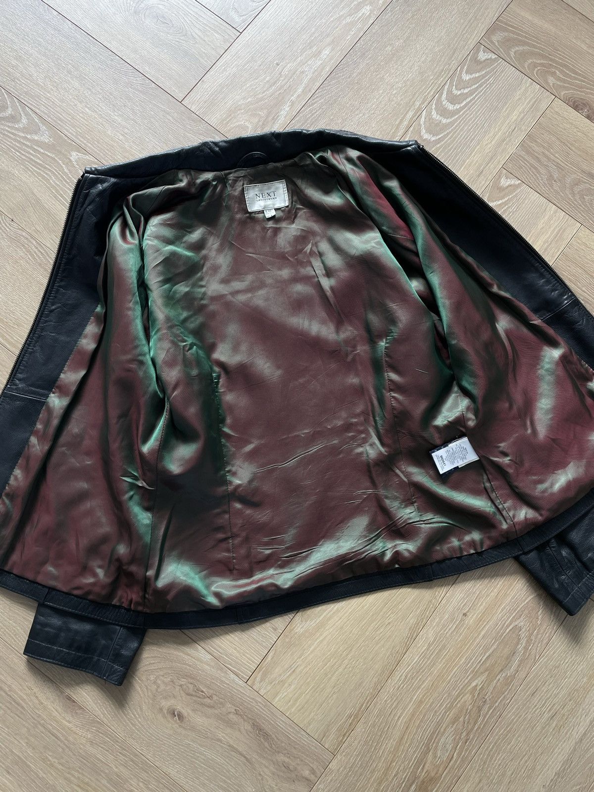 Vintage Vintage Y2k Black Leather Oversize Bomber Jacket Avant Garde Size US M / EU 48-50 / 2 - 10 Thumbnail