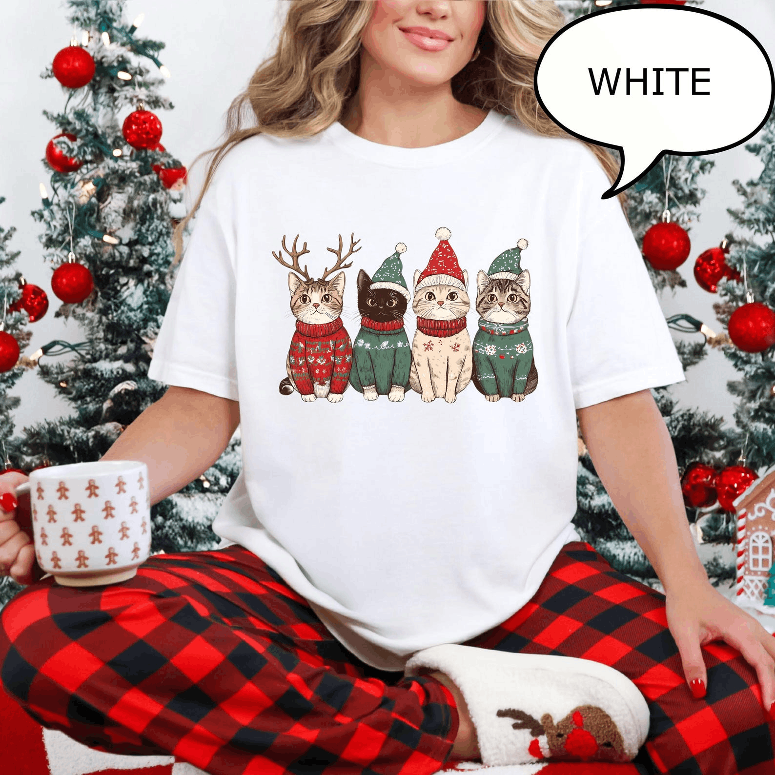 Other Christmas Cat T-Shirt Size S / US 4 / IT 40 - 1 Thumbnail
