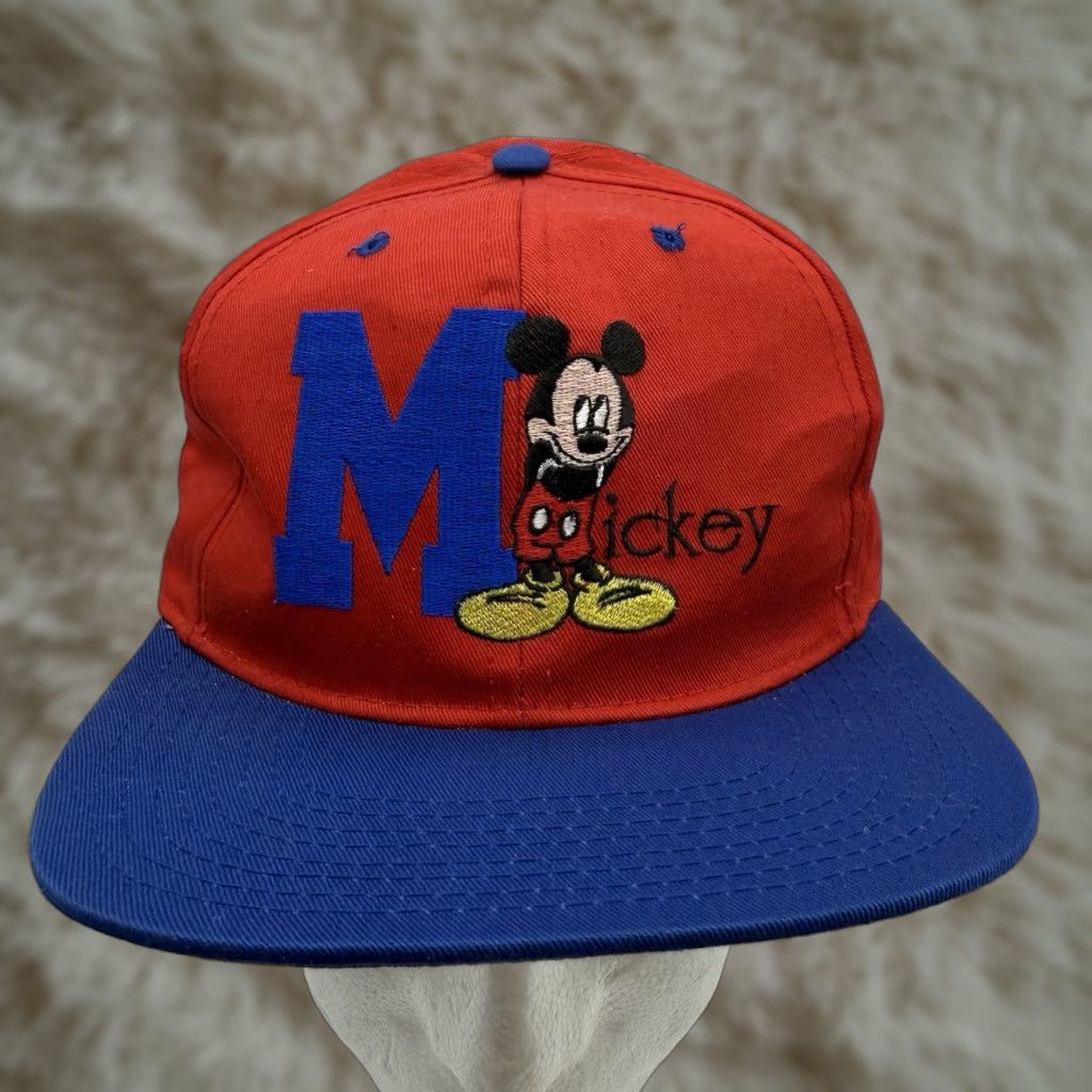 Mickey Unlimited VINTAGE Mickey Unlimited Mens Hat Snapback Disney Red Blue Size ONE SIZE - 1 Thumbnail