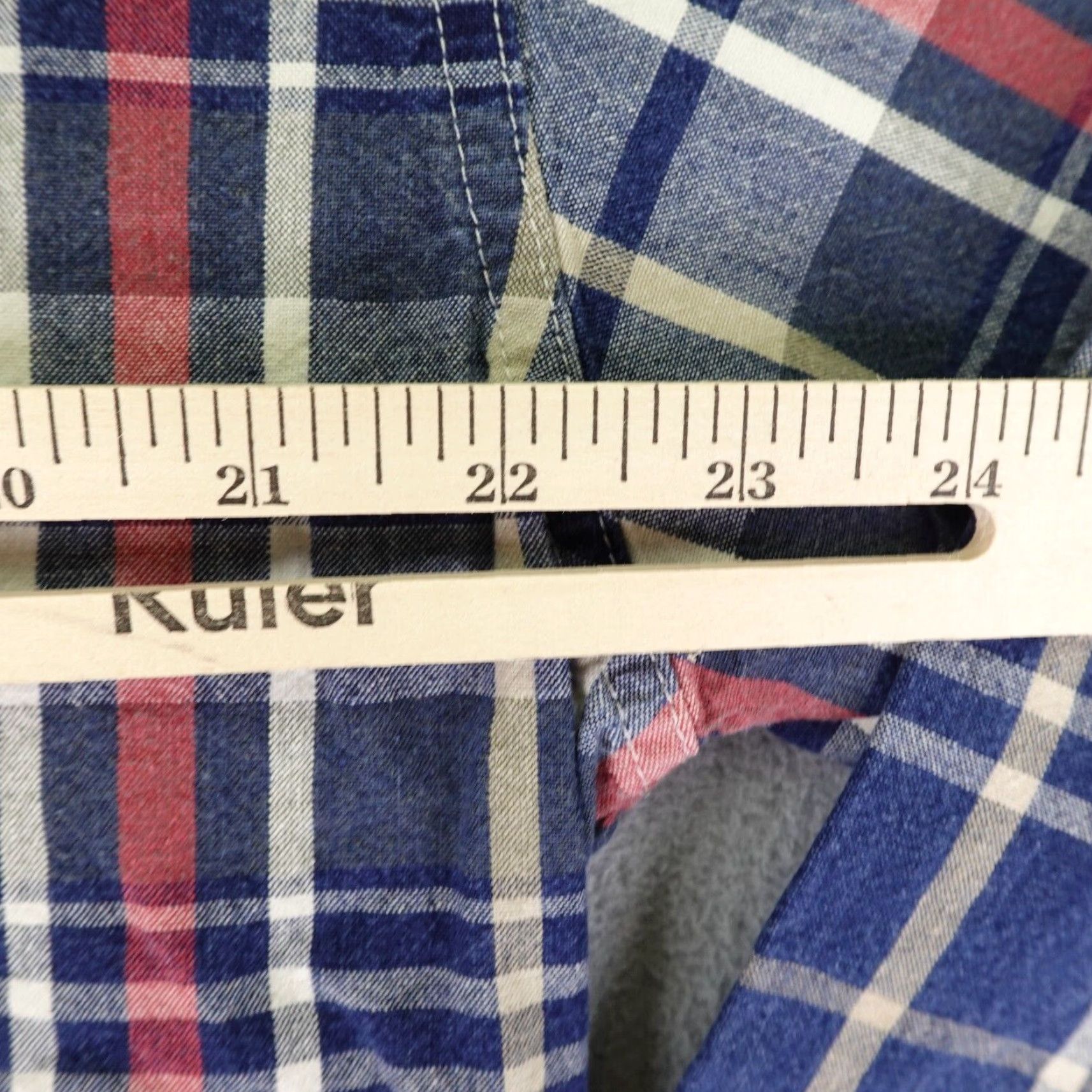 Wrangler VINTAGE Wrangler Men's Shirt XL Blue White Red Plaid Western Western Cowboy Outdoor Casual Workwear Button-Up Twill Size US XL / EU 56 / 4 - 6 Thumbnail