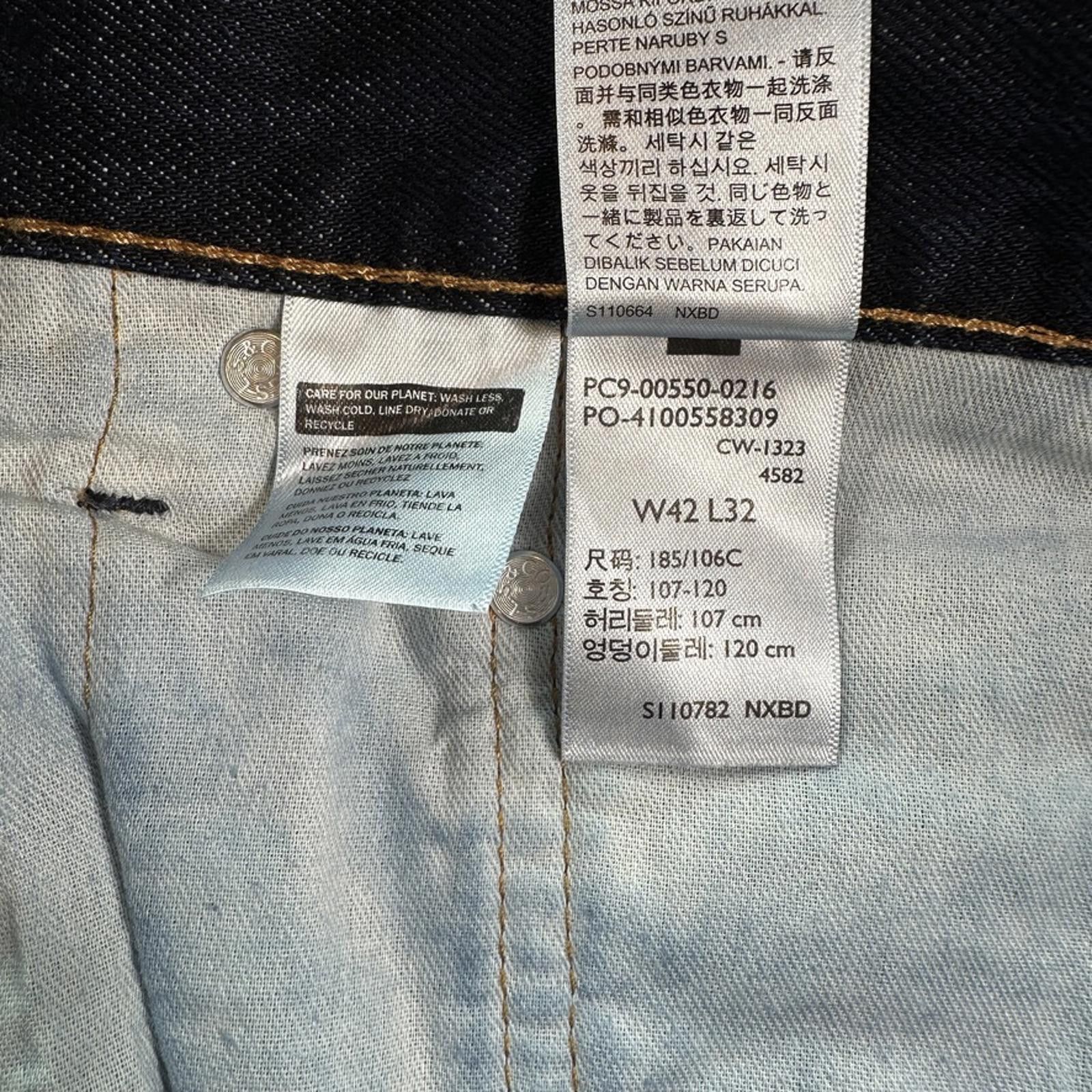 Levi's Levis 550 Relaxed Mens Jeans 42x32 Blue High Rise Dark Wash Size US 42 / EU 58 - 11 Thumbnail