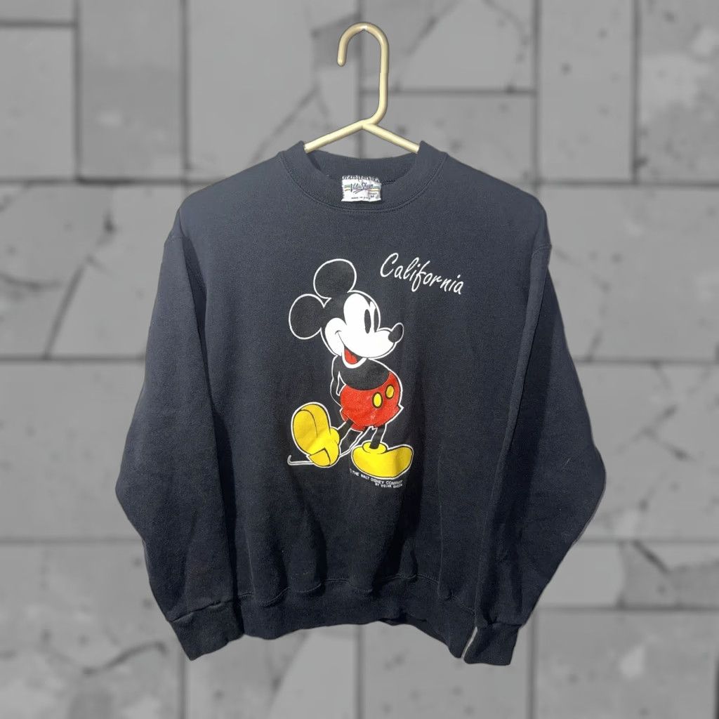 Velva Sheen VINTAGE Velva Sheen Mickey Mouse Sweatshirt Men's Size M Black Pullover USA Theme Size US M / EU 48-50 / 2 - 1 Thumbnail