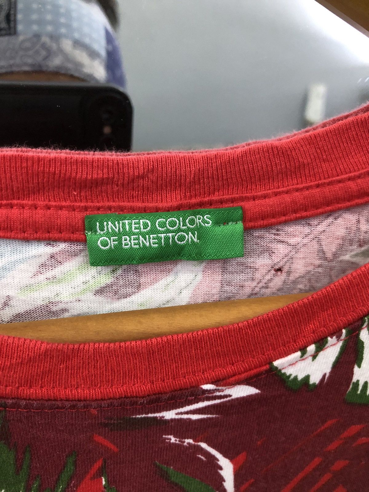Benetton Benetton Floral Jungle Tee – Made in Egypt – Size M Size US M / EU 48-50 / 2 - 7 Thumbnail