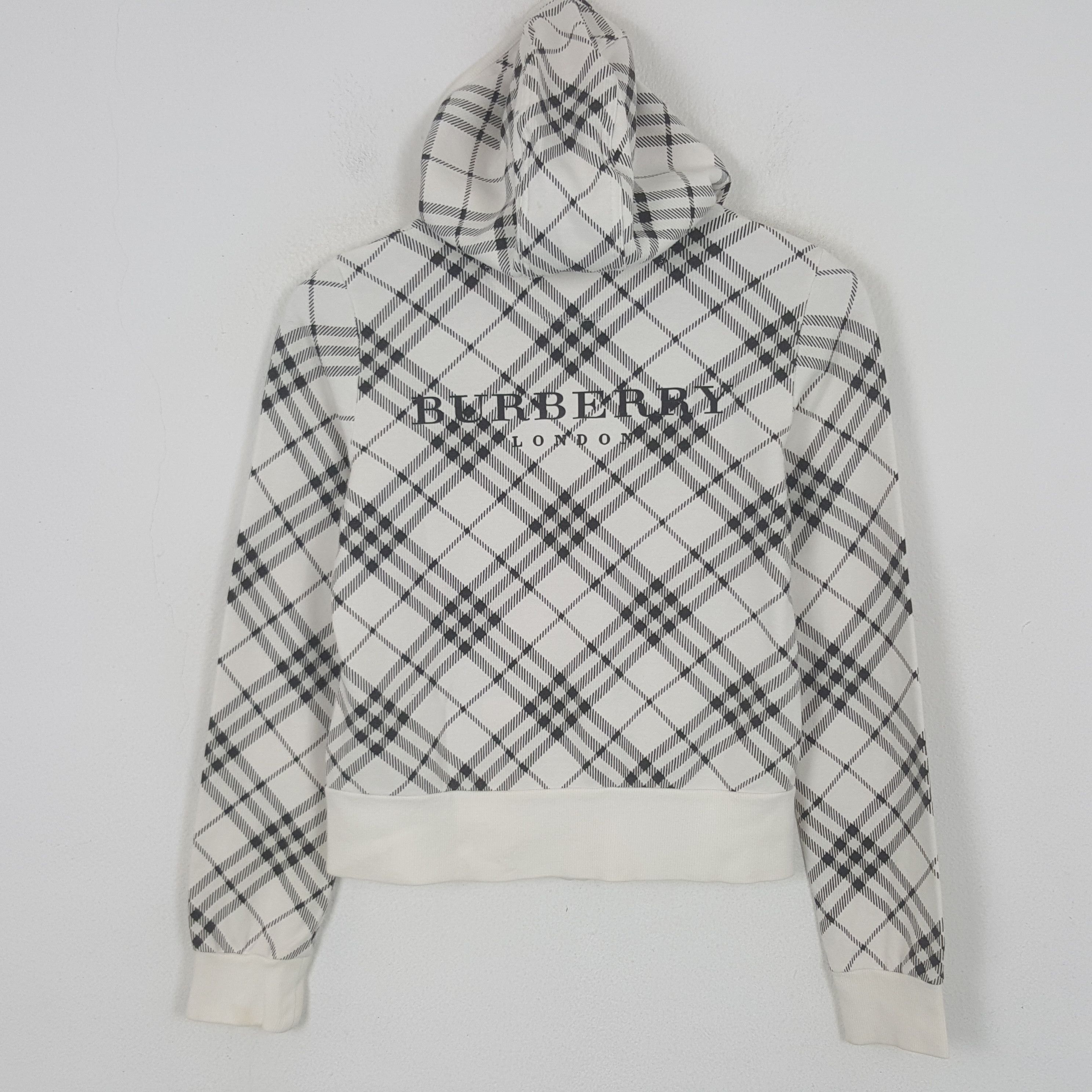 Burberry Vintage Burberry Blue Label Nova Check Custom Jacket Hoodie Size XS / US 0-2 / IT 36-38 - 1 Thumbnail