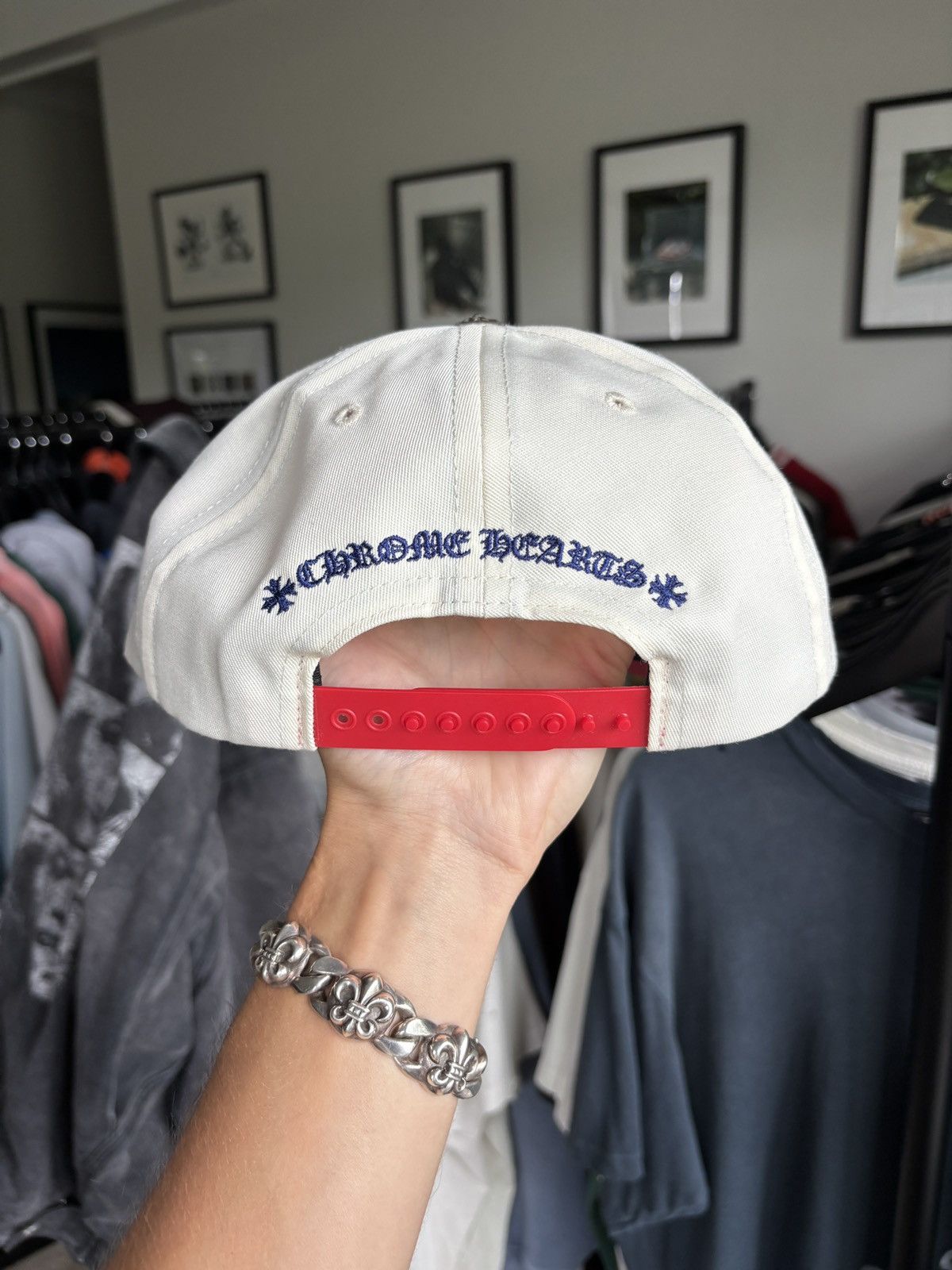 Chrome Hearts CHROME HEARTS | CH EMBROIDERED JULY 4 LOGO CAP HAT Size ONE SIZE - 6 Thumbnail