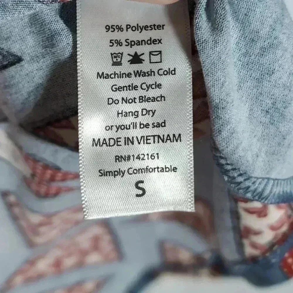 Designer LuLaRoe Unisex S Gray/Blue Randy Minnie Mouse Geometric Rag Size S / US 4 / IT 40 - 3 Thumbnail