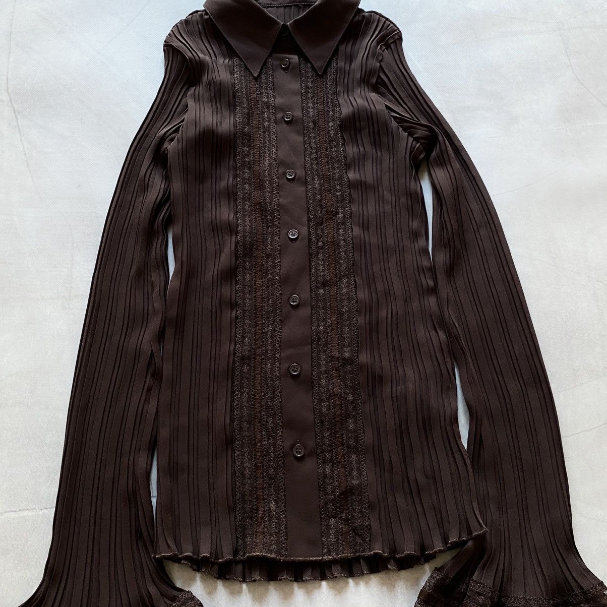 Pleats Please Issey Miyake Vintage Issey Miyake Pleats Please Style Button Down Shirt Size S / US 4 / IT 40 - 2 Thumbnail
