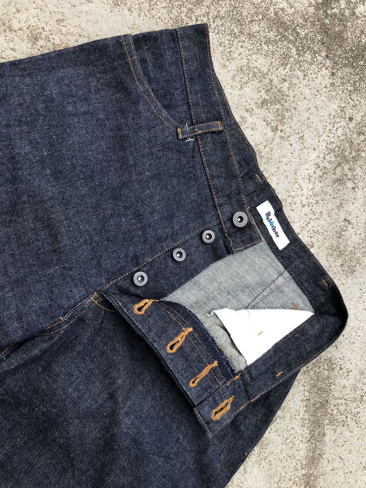 Japanese Brand FLARED RELACHER BLUE JEANS Size 28" / US 6 / IT 42 - 2 Thumbnail