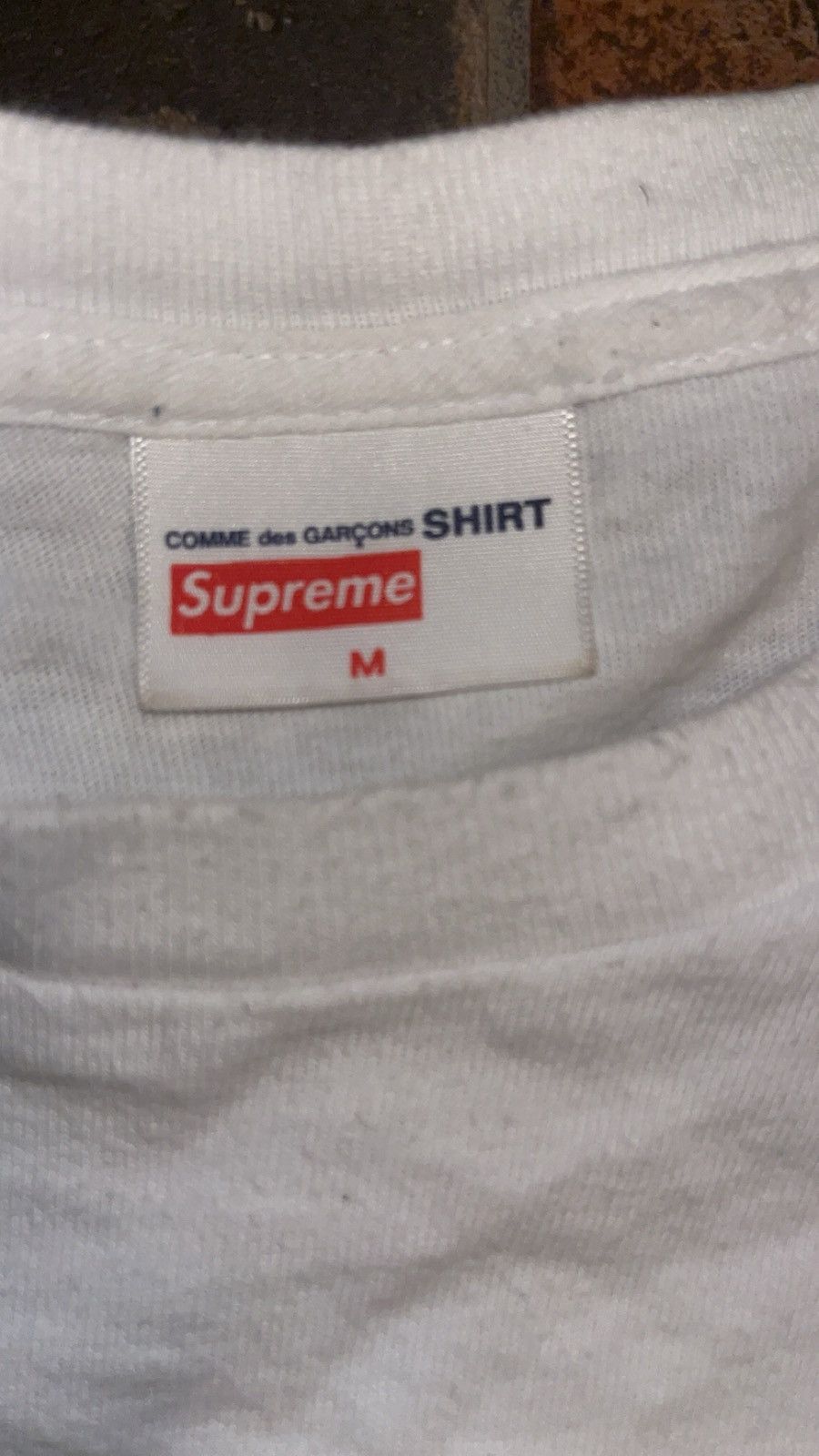 Comme des Garcons SHIRT × Supreme Supreme CDG Comme Des Garcons Box Logo T Shirt White Size US M / EU 48-50 / 2 - 3 Thumbnail