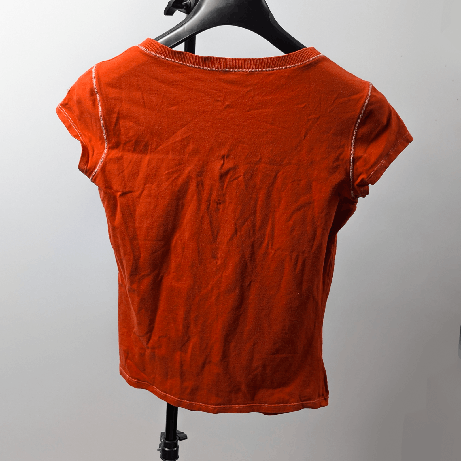 Moncler Moncler Patch Logo Orange Y2K Slim Top Blouse Shirt XS-S Size XS / US 0-2 / IT 36-38 - 3 Thumbnail
