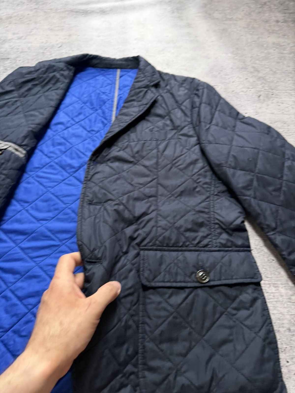 Hackett Hackett Quilted Thermal Puffer Classic Blazer Jacket Size US L / EU 52-54 / 3 - 9 Thumbnail