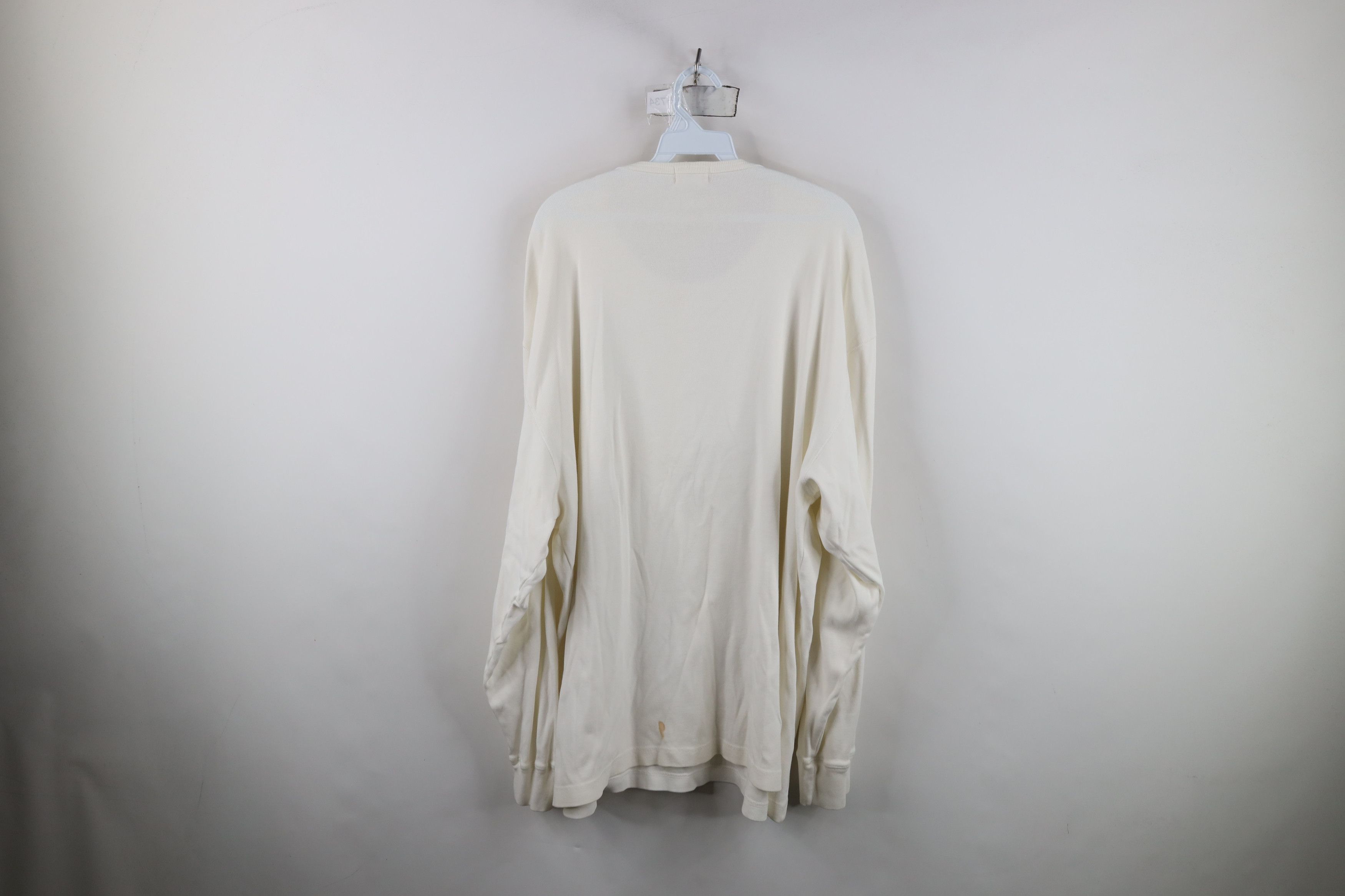 J.Crew Vintage 90s J Crew Heavyweight Ribbed Knit Henley T-Shirt Size US XXL / EU 58 / 5 - 10 Thumbnail