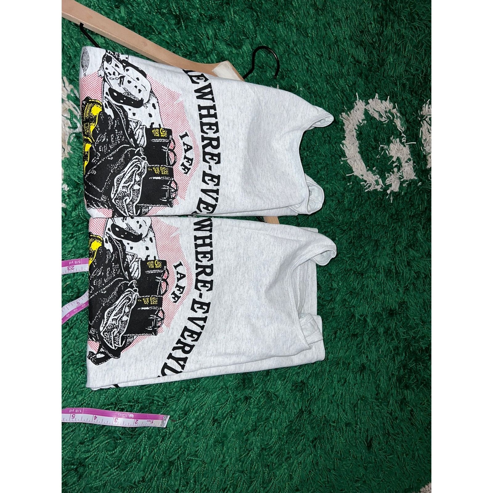Fruit Of The Loom Vintage Firefigher Shirt Fallen Fire Fighter Memorial IAFF M Size US M / EU 48-50 / 2 - 12 Thumbnail