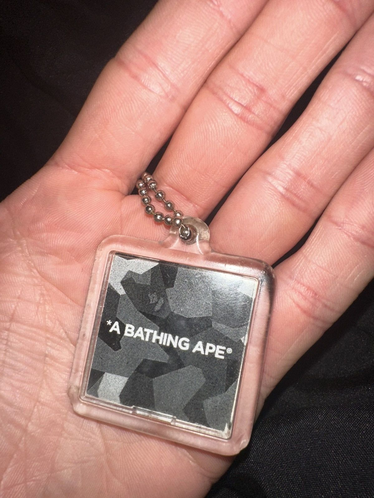 Bape Bape Ape Head City Camo Keychain Black Size ONE SIZE - 2 Thumbnail