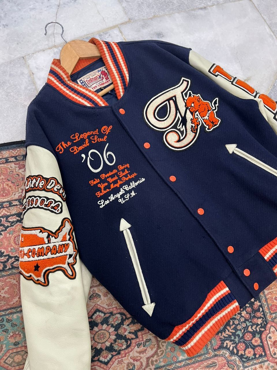 Tedman Tedman’s Devils Embroidery Varsity Jacket Size US L / EU 52-54 / 3 - 2 Thumbnail