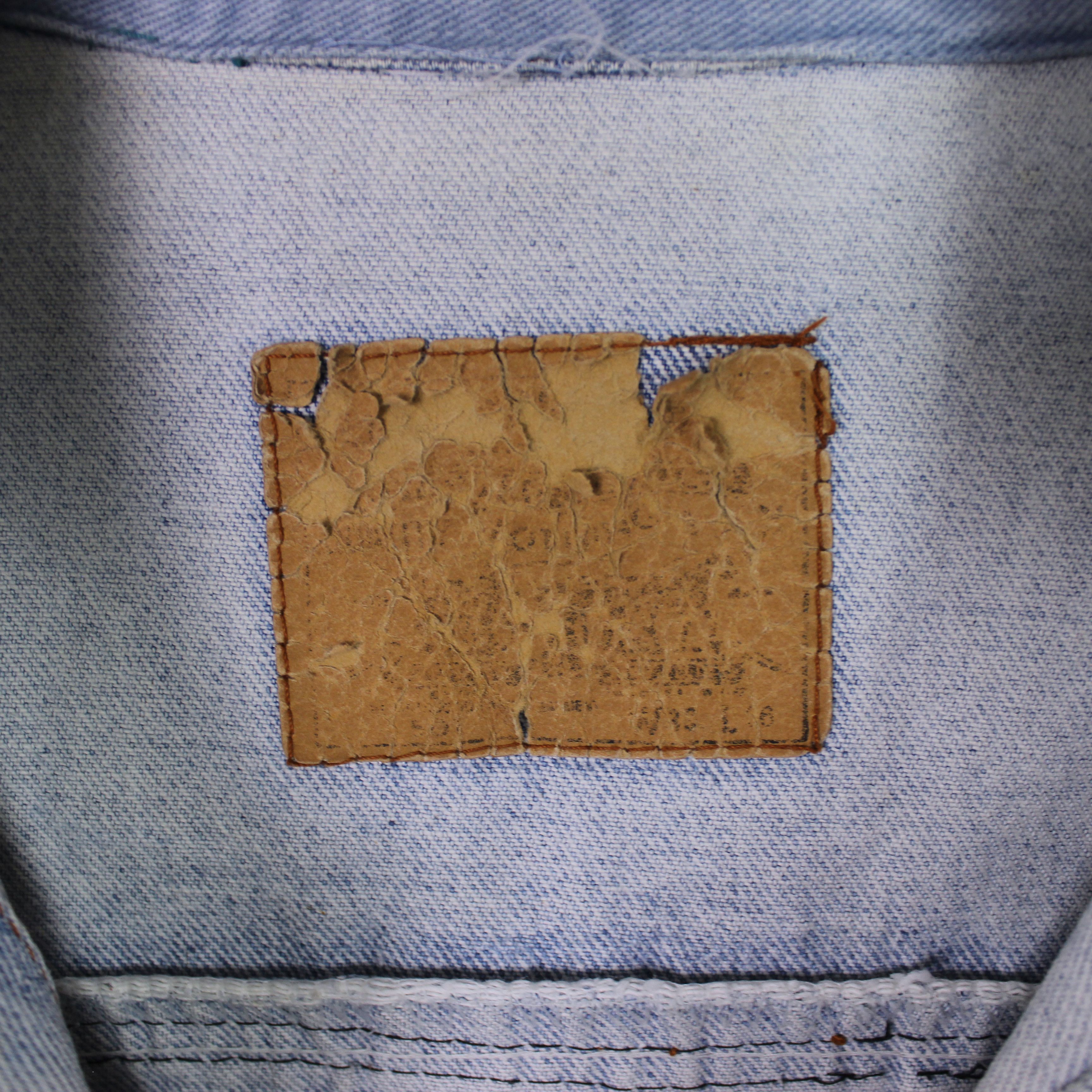 Levi's Levis vintage denim jacket rare blue white L Size US L / EU 52-54 / 3 - 6 Thumbnail