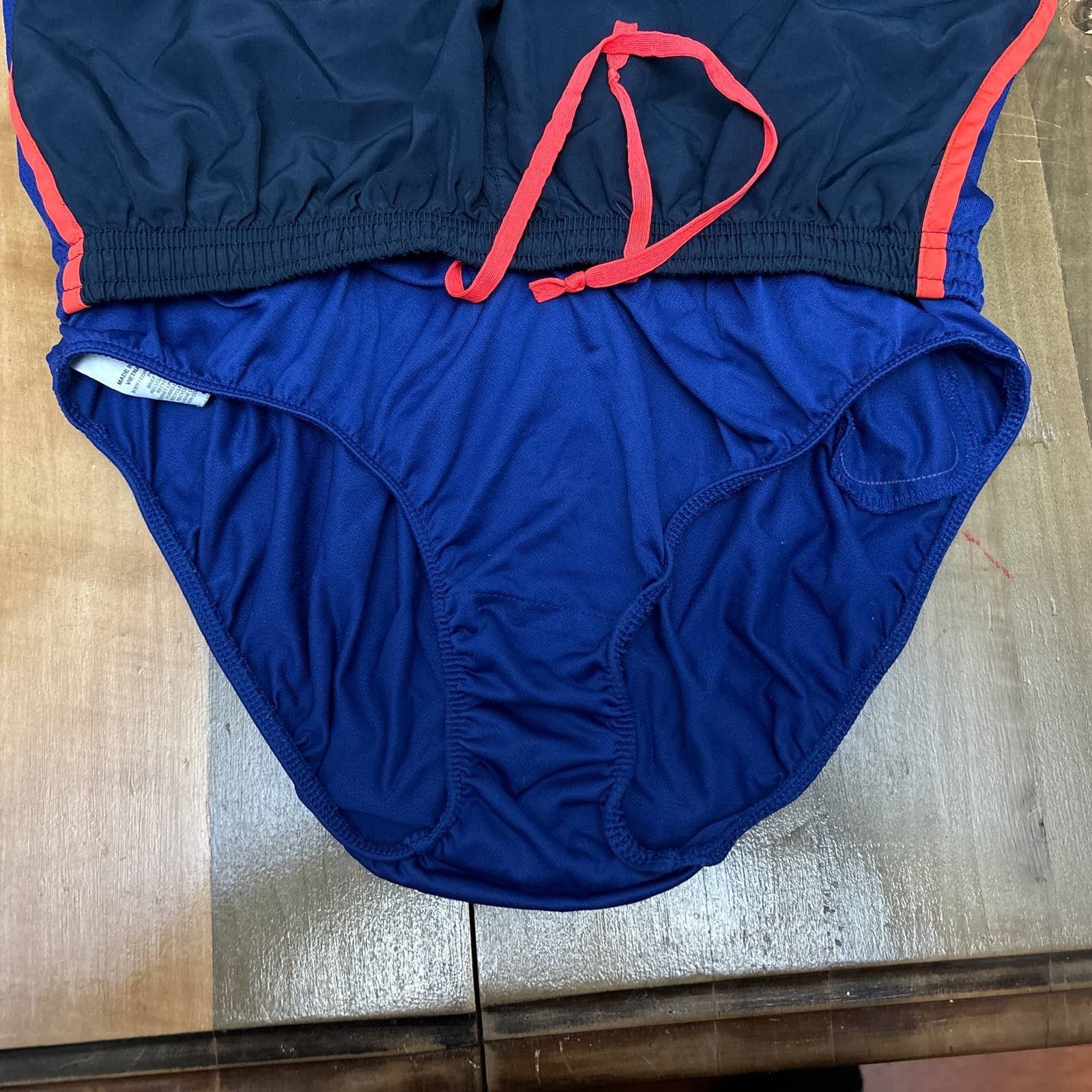 Nike Nike Women's Large running shorts Navy with blue/orange Size 26" / US 2 / IT 38 - 6 Thumbnail