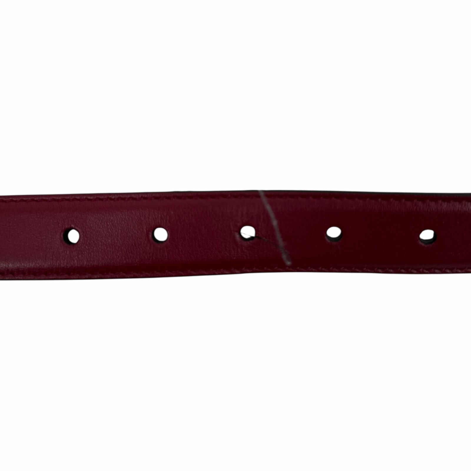 Gucci Interlocking GG Logo Leather Belt Red Size 80cm/ 32in display picture 3