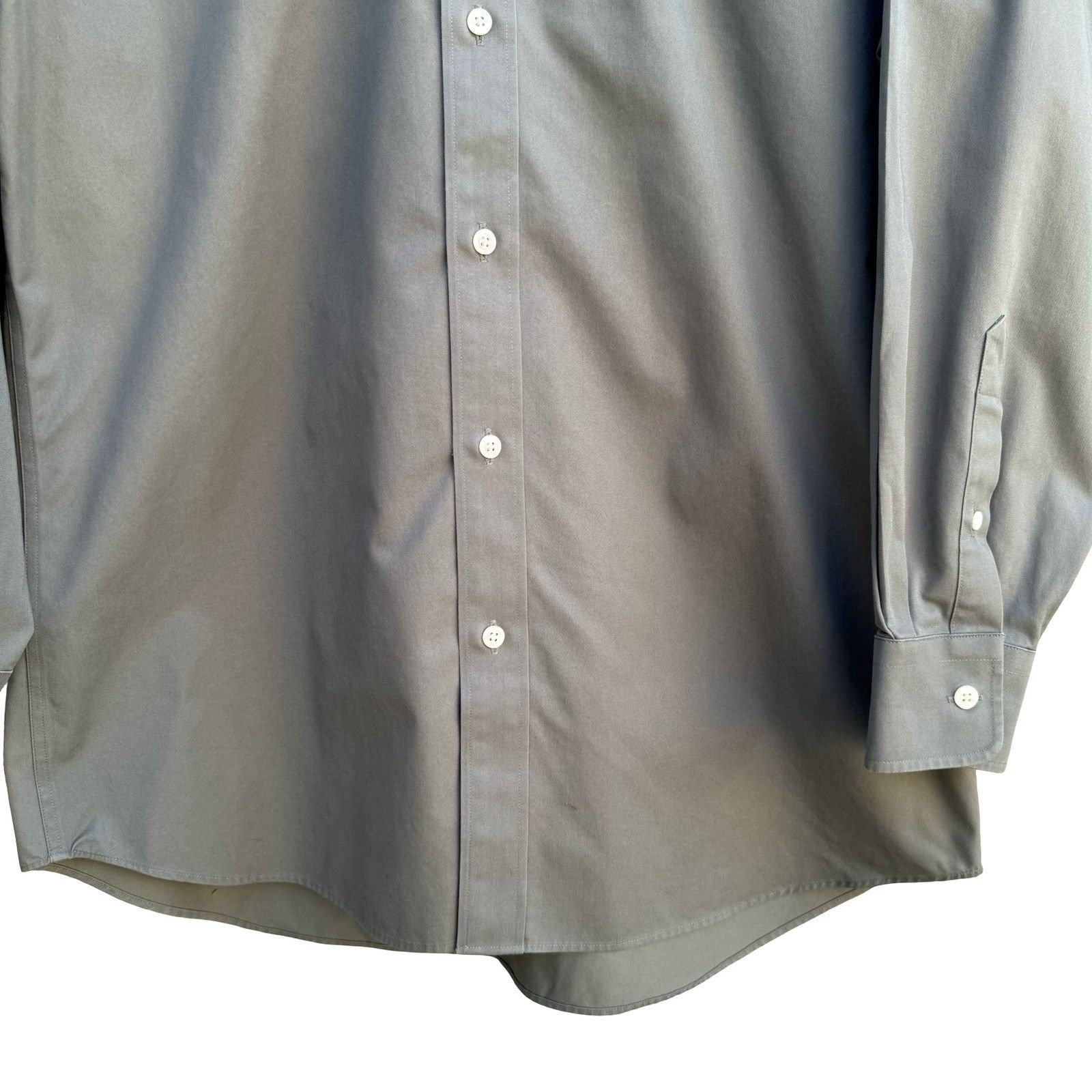 Nordstrom Nordstrom Smartcare Mens Long Sleeve Button Down Shirt Grey Size US L / EU 52-54 / 3 - 9 Thumbnail