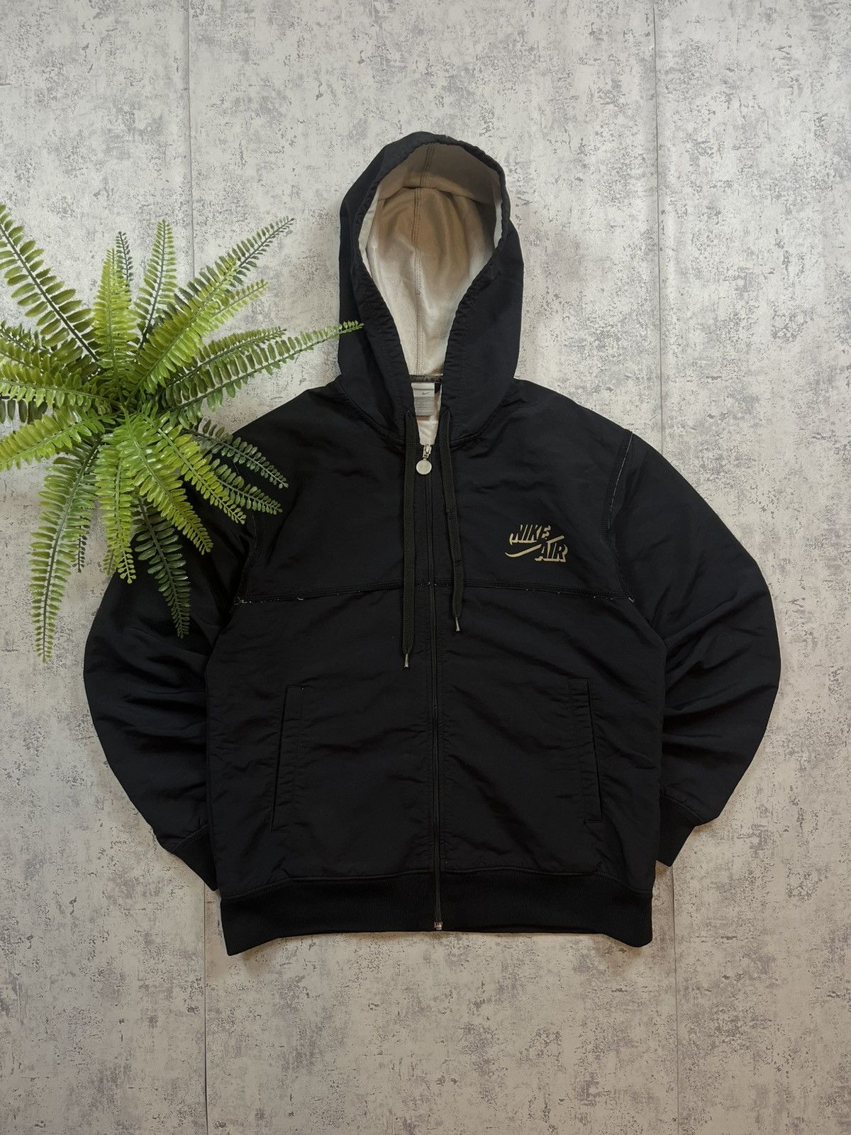 Nike × Vintage 90’s NIKE AIR RETRO HOODED Y2K TRACK JACKET SWOOSH LOGO RARE Size US S / EU 44-46 / 1 - 1 Thumbnail